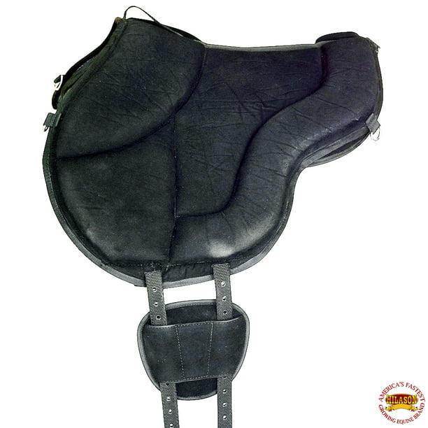 Hilason Horse Bareback Saddle Pad Anti Slip Base Suede Leather U-N-VX 